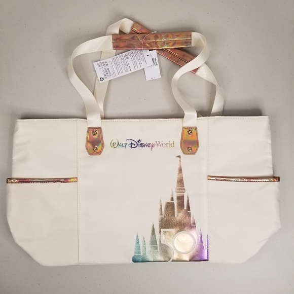 Disney Handbags - 2021 Walt Disney World White Castle Collection 50th Anniversary Tote Hand Bag.
